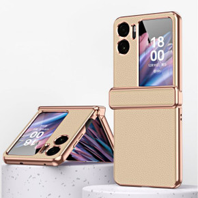 OPPO Find N2 Flip Electroplasting PU Case Gold