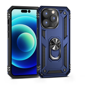 Apple iPhone 14 Pro Max Military Armour Ring Case Navy Apple iPhone 14 Pro Max Military Armour Ring Case Navy