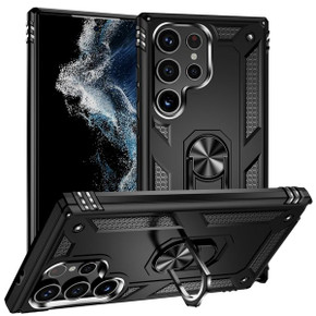 Samsung Galaxy S24Ultra Military Armour Ring Case Black Samsung Galaxy S24Ultra Military Armour Ring Case Black