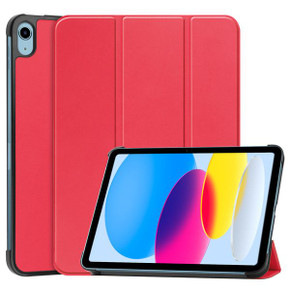 Apple iPad 10.9" (10th Gen 2022)    Tri-Fold PU Case    Red