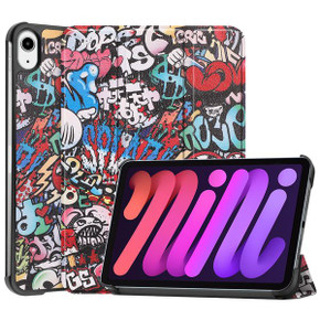 Apple iPad Mini 8.3" 2021 (6th Gen)    Designer Tri-Fold Case    Graffiti