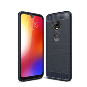 Moto G7/G7Plus Carbon Fibre Case Navy