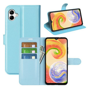 Galaxy A04      PU Wallet Case    LightBlue