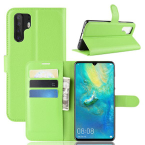 Huawei P30 Pro      Pu Wallet Case    [Green]