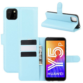 Huawei Y5P      Pu Wallet Case    [Lightblue]