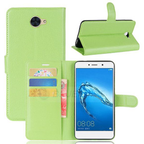 Huawei Y7      Pu Wallet Case    [Green]