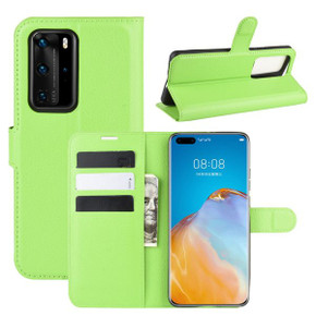 Huawei P40 Pro      Pu Wallet Case    [Green]