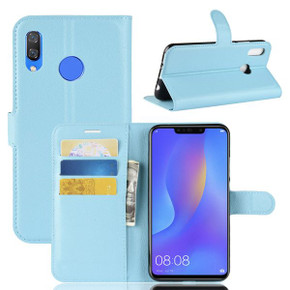 Huawei Nova 3I      Pu Wallet Case    [Lightblue]