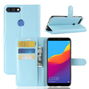 Huawei Nova 2 Lite      Pu Wallet Case    [Lightblue]