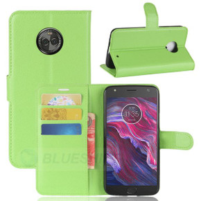 Moto X4      Pu Wallet Case    [Green]
