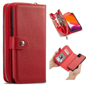 Apple iPhone 11 Pro Zipper Wallet Case Red