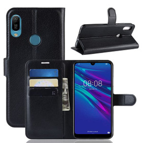 Huawei Y6S      Pu Wallet Case    [Black]