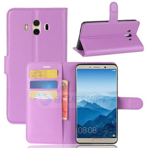 Huawei Mate 10      Pu Wallet Case    [Purple]