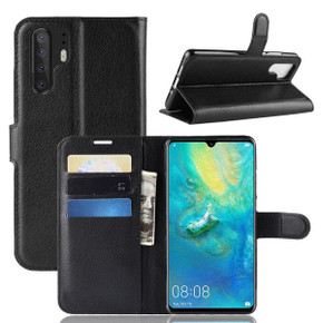 Huawei P30 Pro      Pu Wallet Case    [Black]