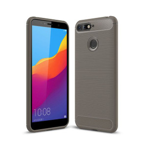 Huawei Y6 2018      Carbon Fibre Case    Grey