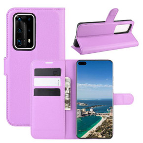 Huawei P40 Pro Plus      Pu Wallet Case    [Purple]
