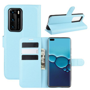Huawei P40      Pu Wallet Case    [Lightblue]