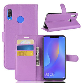 Huawei Nova 3I      Pu Wallet Case    [Purple]