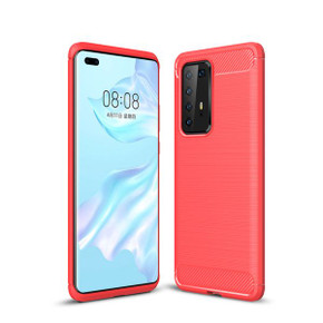 Huawei P40 Pro      Carbon Fibre Case    Red