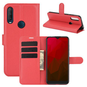 Vodafone Smart V11      Pu Wallet Case    [Red]