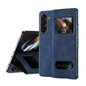 Samsung Galaxy Z Fold 6      Pu Leather Case    [Navy]