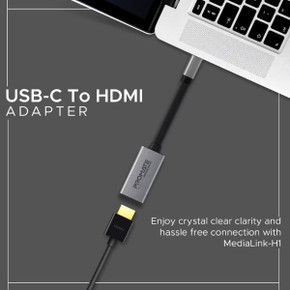 PROMATE 4K USB-C to HDMI Adapter, Plug & Play, MEDIALINK-H1