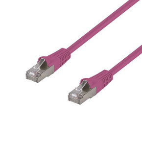 DYNAMIX 2m Cat6A Slimline 10G Patch Lead, Pink, LSZH, PLPN-AUGS-2