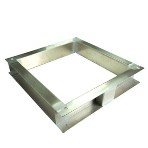 DYNAMIX Floor Mount Plinth for 600mm Deep Outdoor Wall Mount Cabinet. (600 x 600 x 100mm). Stainless steel  