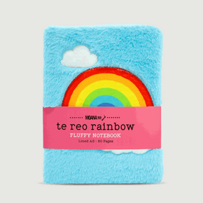Moana Road Fluffy Notebook [ Te Reo Maori Rainbow - 9036]