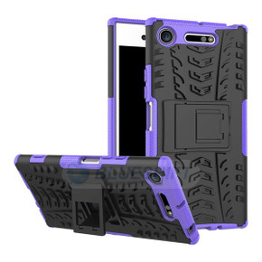 Sony Xperia XZ1      Heavy Duty Case    [Purple]