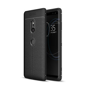 Sony Xperia XZ3      Leather Texture Case    [Black]