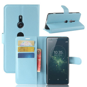 Sony Xperia XZ2      PU Wallet Case    [Lightblue]