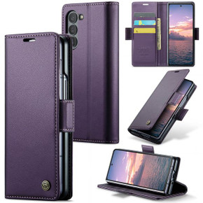 Samsung Galaxy Z Fold 6      Pu Wallet Case    [Purple]