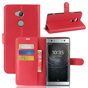 Sony Xperia Xa2 Ultra      PU Wallet Case    [Red]