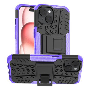 Apple iPhone 15 Heavy Duty Case Purple