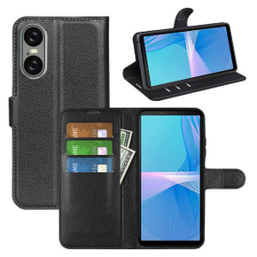 Sony Xperia 10 Vi      Pu Wallet Case    [Black]