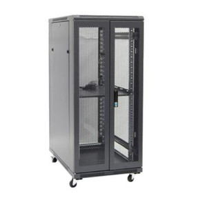 DYNAMIX 27RU Server Cabinet 800mm Deep (800 x 800 x 1410mm) Includes 1x Fixed Shelf, 4x Fans, 25x Cage Nuts, 4x Castors & 4x Level Feet. 800kg static load. Front & Rear Dual Mesh Doors. 6-Way PDU Incl.