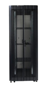 DYNAMIX 45RU Server Cabinet 1000mm Deep (800x1000x2181mm) FLAT PACK 3x fixed shelves - 4x fans - 25x cage nuts - 4x castors - 4x levelling feet Single front & bifold rear mesh