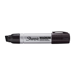 SHARPIE Single Magnum Permanent Marker with Durable Chisel Tip. Extra-wide Chisel Tip. Bold Ink Marks on Wet & Oily Surfaces. Quick-drying Ink. Extra-large Body. Quick-drying Fade & Water Resistant