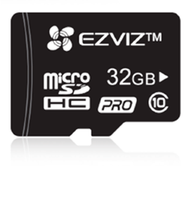 EZVIZ 32GB Professional Micro SD Super Fast Read/Write Class 10 Card Suitable for All Surveillance Cameras & Devices.  
