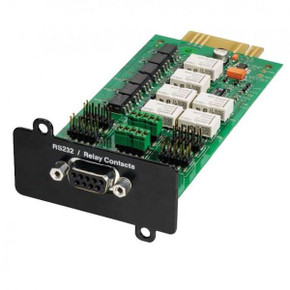 EATON MS Slot Relay Card with 4x dry-contact volt-free alarm outputs To be used on the following models: 5130 - 9120 - 9130 - 9135 - 5P - 5PX - 9E DX - EX - EXRT - MX - 9SX & 9PX 3-5 days lead time if out of stock