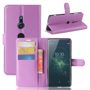 Sony Xperia XZ2      PU Wallet Case    [Purple]