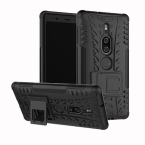 Sony Xperia XZ2 Premium      Heavy Duty Case    [Black]