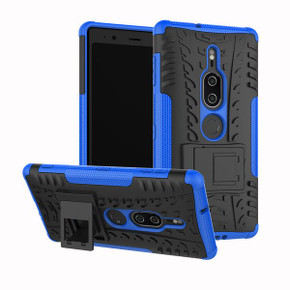 Sony Xperia XZ2 Premium      Heavy Duty Case    [Blue]