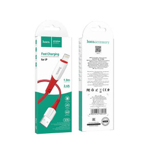 Fast Charging Nylon Braided USB Cable (X70) [Lightning - Red] 