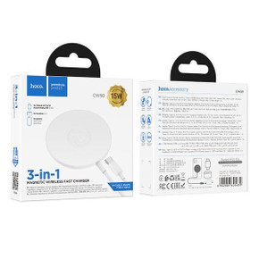 15W 3 in 1 Wireless Charger (CW50) [White] 