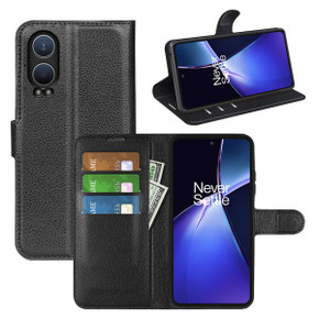 Oneplus Nord Ce4 Lite      Pu Wallet Case    [Black]