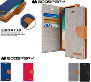 Canvas Wallet Case - Galaxy S22 Grey 