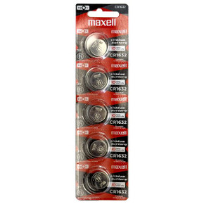Maxell CR1632 3V Lithium Coin Cell Battery - 5 Pack (Code: CR1632)