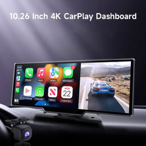 Ottocast Wireless Carplay & Android Auto 10" Screen with 2K Front & Rear Cameras - Product Code: 10K2C